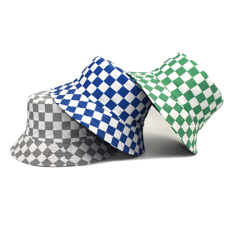 Outdoor Travel Sun Hat Cotton Man Double-sided Wear Bucket Hat